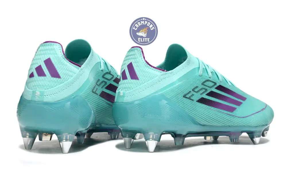 F50 Elite Lacets SG - Bleu Turquoise/Violet