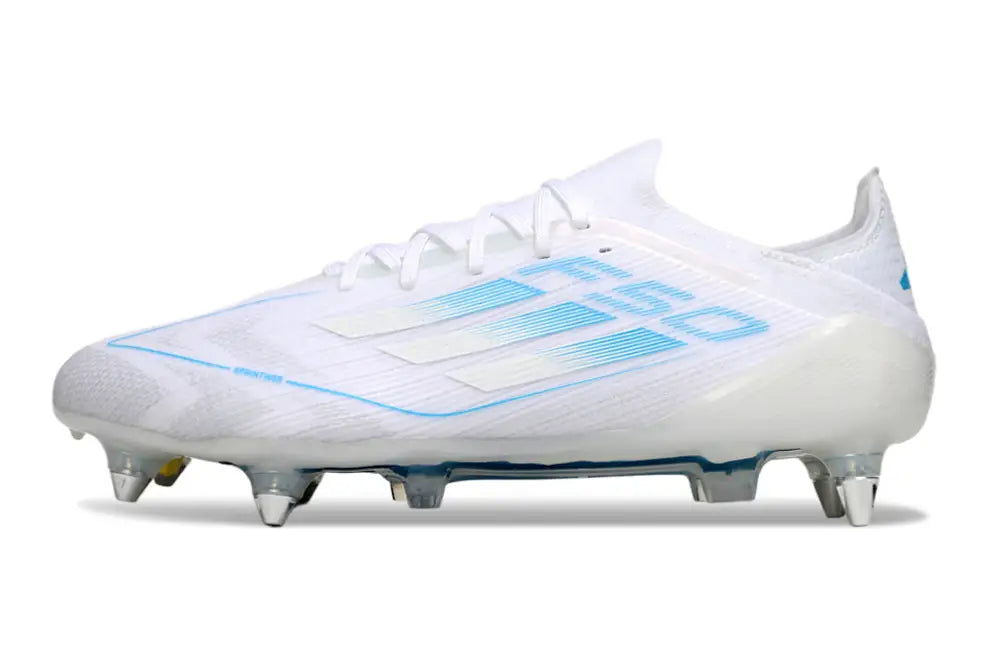 F50 Elite Lacets SG Polar Victory - Blanc/Argenté/Bleu