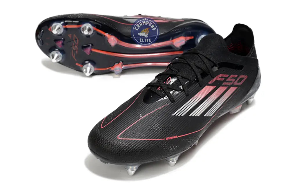 Image of F50 Elite SG Stealth Victory - Noir/Argenté/Lucid Red