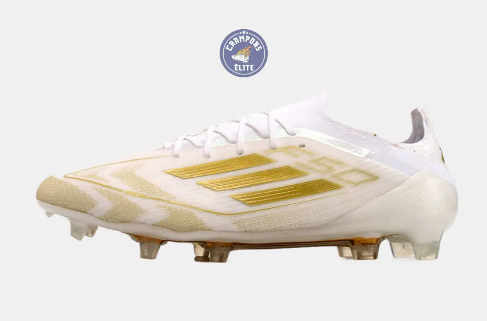 Image of F50 Elitee Lacets FG - Blanc/Doré