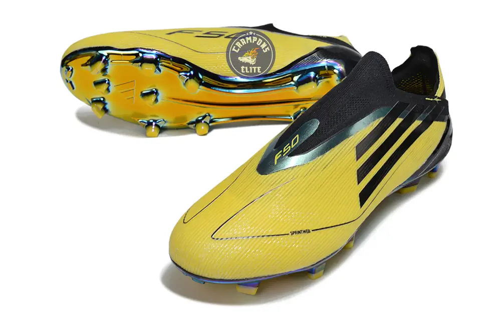 F50 Laceless Elite Adizero 2010 FG Remake - Jaune/Noir ÉDITION LIMITÉE