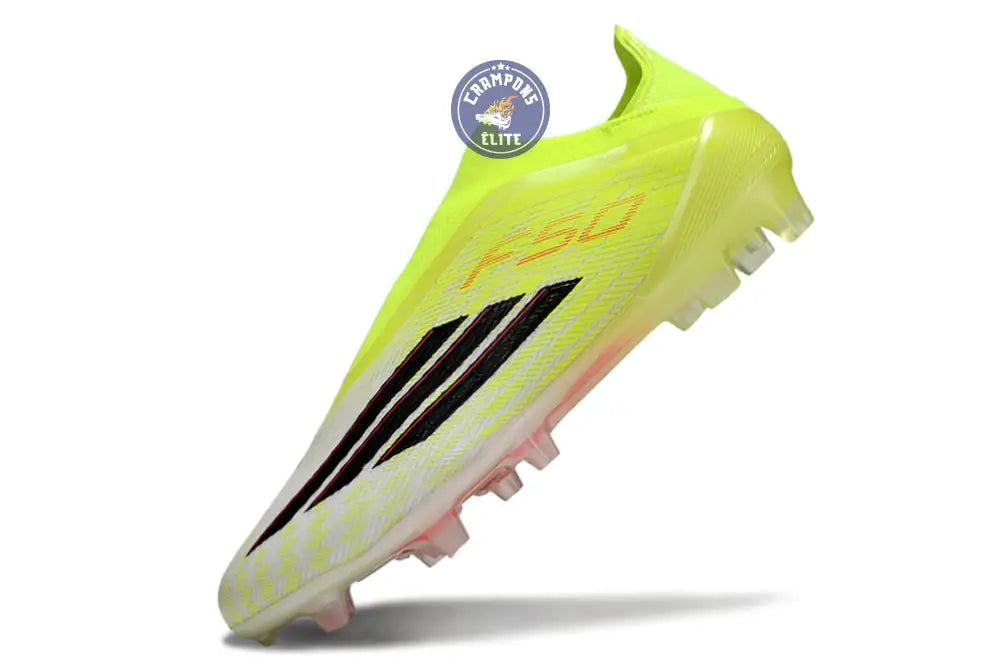 Image of F50 LACELESS ELITE FG BORN FOR GOALS - JAUNE/NOIR/LUCID RED