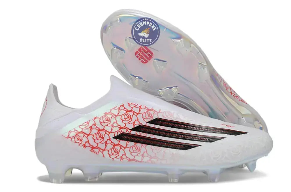 Image of F50 LACELESS ELITE FG LAMINE YAMAL HEARTBREAKER - BLANC/ROSE