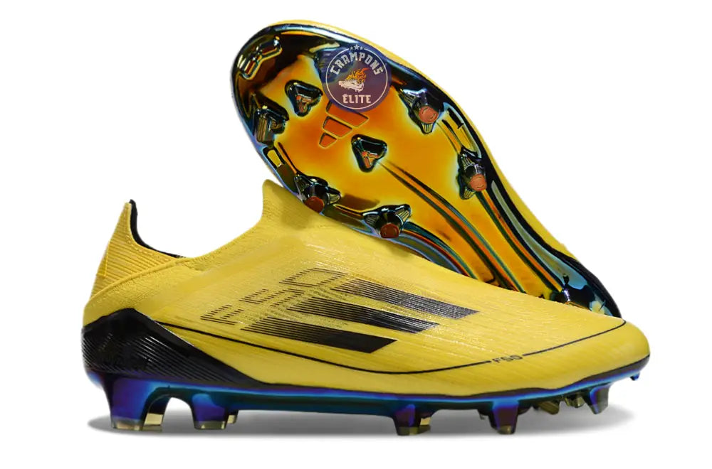Image of F50 Laceless FG Champions League - Jaune/Noir
