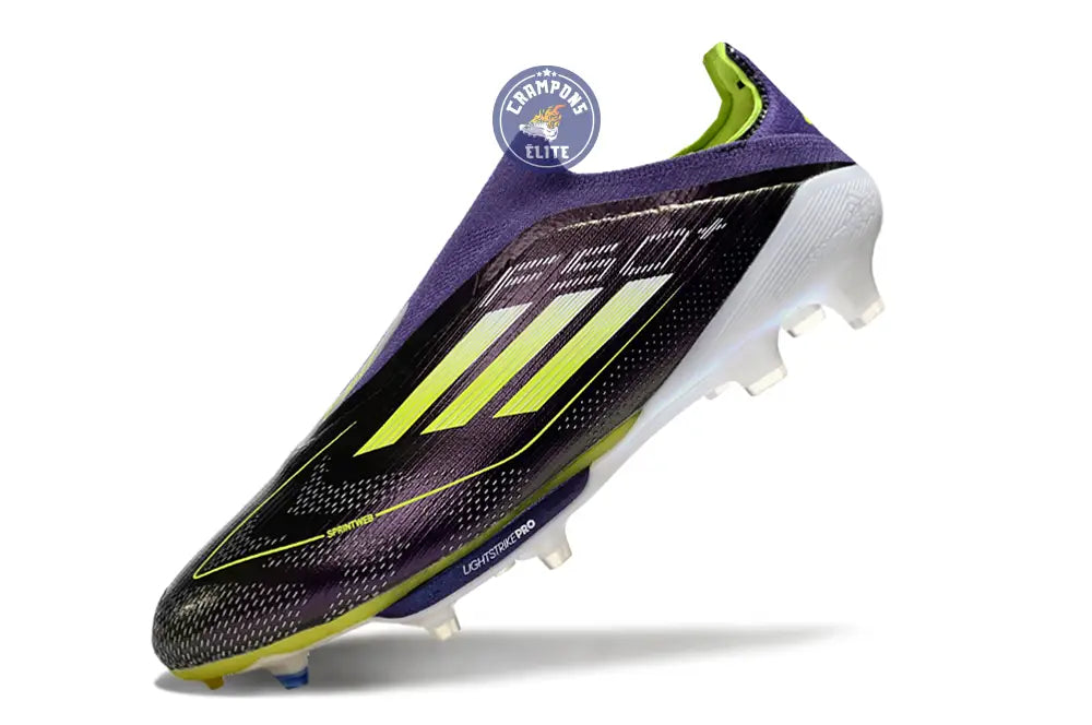 Image of F50 + Laceless FG Fast Reborn - Violet/Blanc/Lucid Lemon ÉDITION LIMITÉE