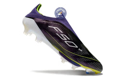 Image of F50 + Laceless FG Fast Reborn - Violet/Blanc/Lucid Lemon ÉDITION LIMITÉE