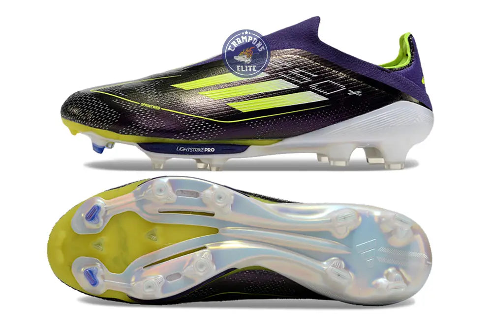 F50 + Laceless FG Fast Reborn - Violet/Blanc/Lucid Lemon ÉDITION LIMITÉE