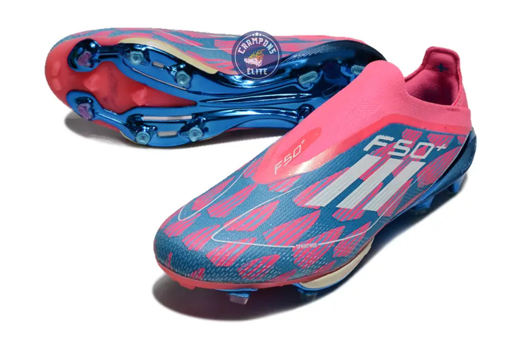 Image of F50 + Laceless FG Reemergence - Bleu/Blanc/Rose