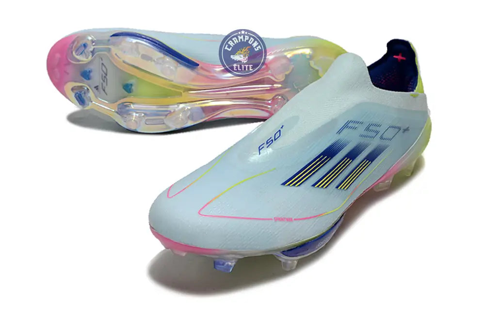 F50 + Laceless FG Stellar Icon - Almost Blue/Bleu/Jaune
