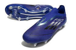Image of F50 Laceless SG - Bleu/Argenté/Blanc