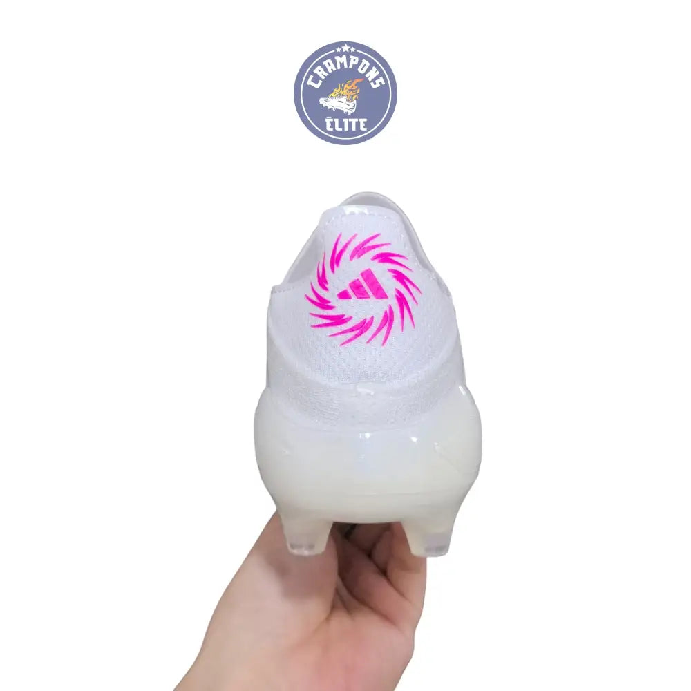 Image of F50 Laceless SPARKFUSION ELITE FG/AG TRINITY - BLANC/ROSE