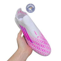 Image of F50 Laceless SPARKFUSION ELITE FG/AG TRINITY - BLANC/ROSE