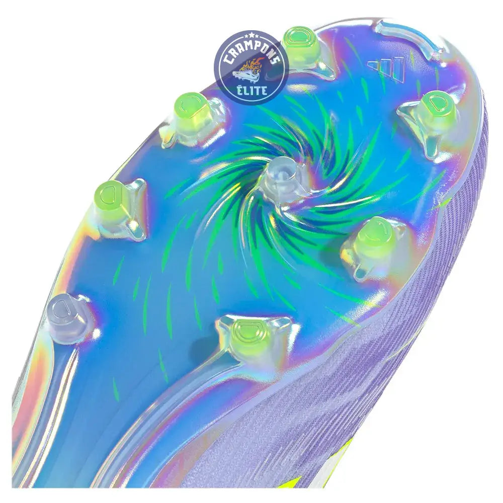 Image of F50 Laceless Sparkfusion Elite Low Cut Laceless FG Radiant Blaze - Violet Tone/Vert/Violet