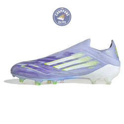 Image of F50 Laceless Sparkfusion Elite Low Cut Laceless FG Radiant Blaze - Violet Tone/Vert/Violet
