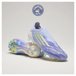 Image of F50 Laceless Sparkfusion Elite Low Cut Laceless FG Radiant Blaze - Violet Tone/Vert/Violet