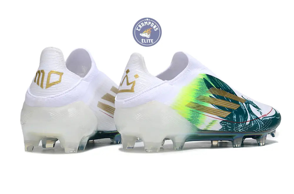 Image of F50 Laceless Spécial Mohamed Salah FG - Blanc/Vert/Doré