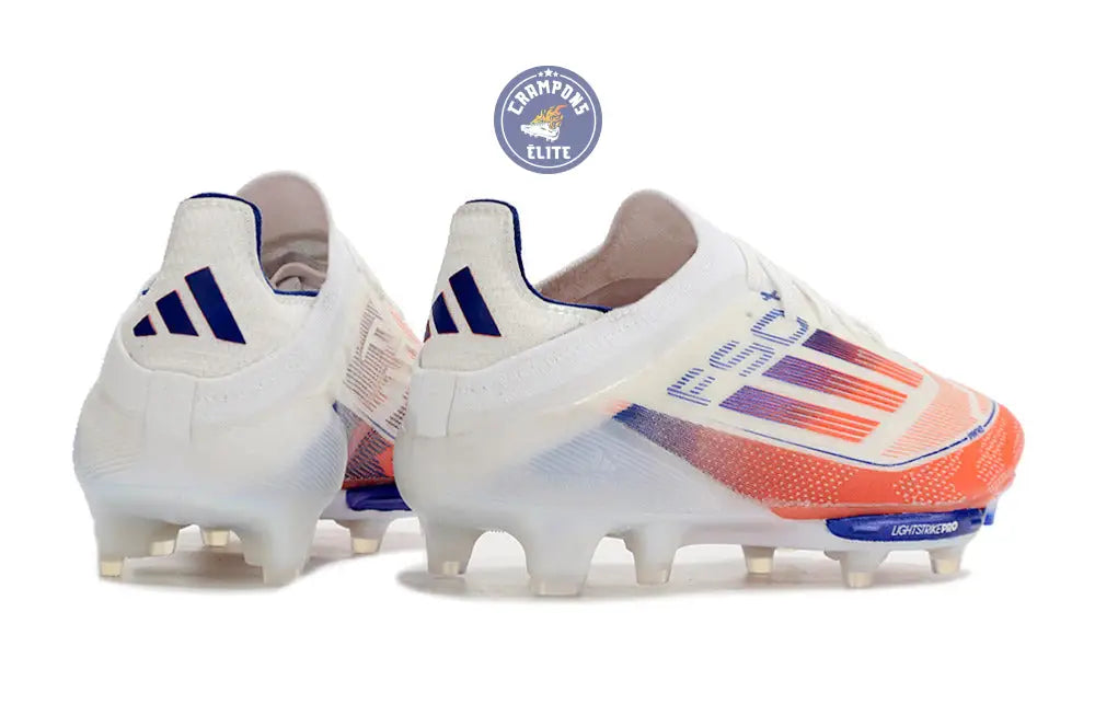 F50 + Lacets FG - Blanc/Bleu/Orange