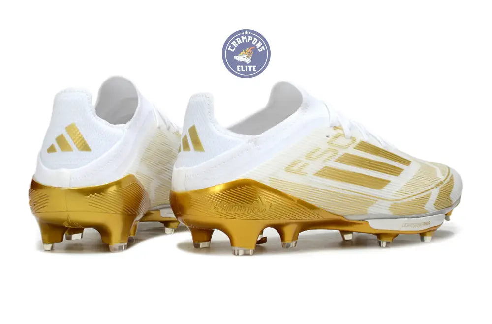F50 + Lacets FG - Blanc/Doré