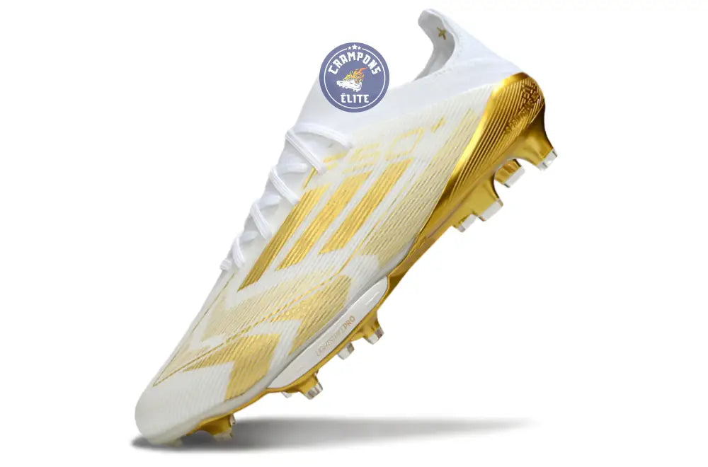 F50 + Lacets FG - Blanc/Doré