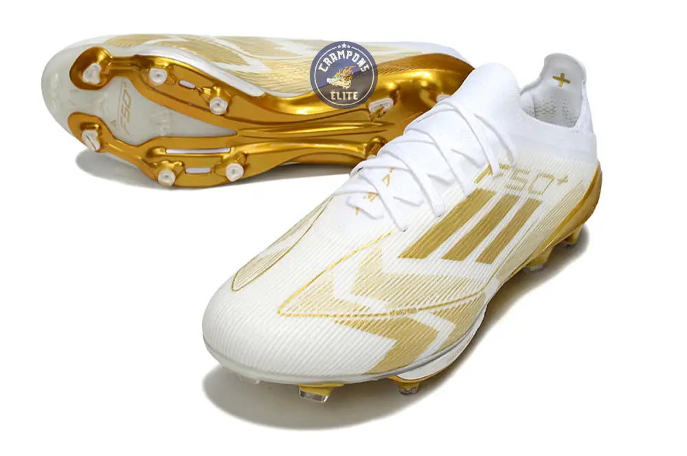 F50 + Lacets FG - Blanc/Doré