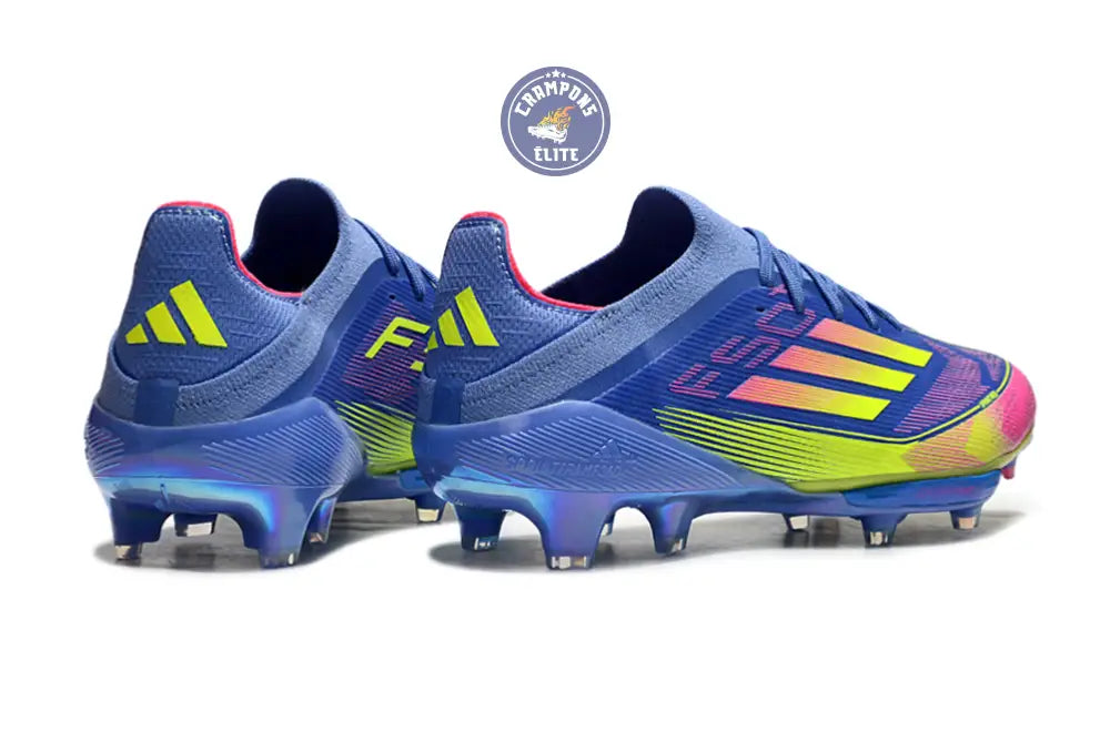 F50 + Lacets FG Celestial Victory - Blue Fusion/Vert/Rose