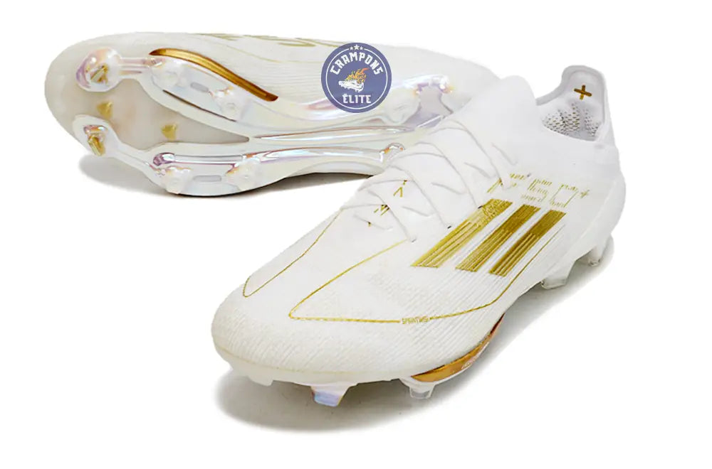 Image of F50 + Lacets FG Day Spark - Blanc/Doré/Blanc