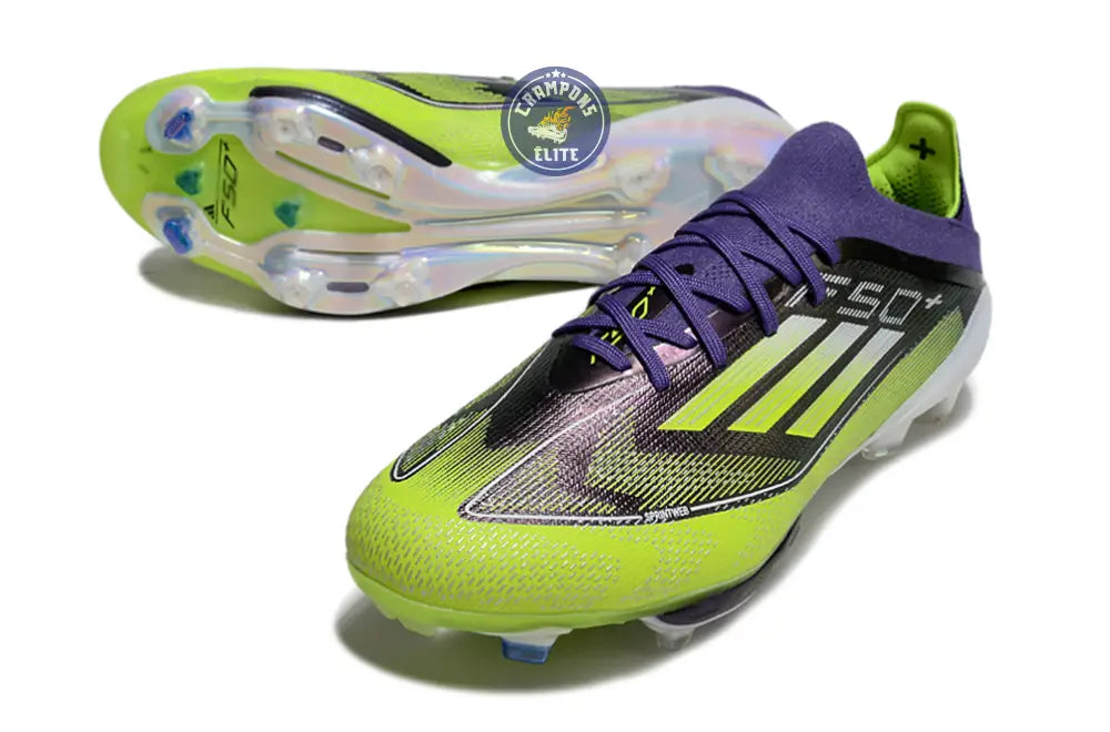 Image of F50 + Lacets FG Fast Reborn - Violet/Blanc/Vert ÉDITION LIMITÉE