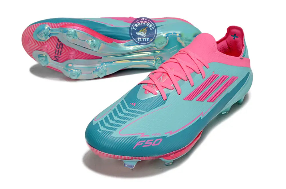Image of F50 + Lacets FG La Vida Tropical - Turquoise/Rose/Turquoise