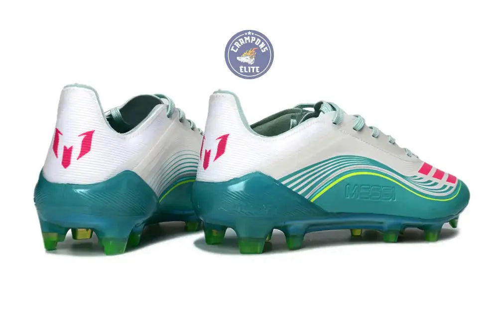 Image of F50 Lacets FG Messi - Turquoise/Blanc/Rose