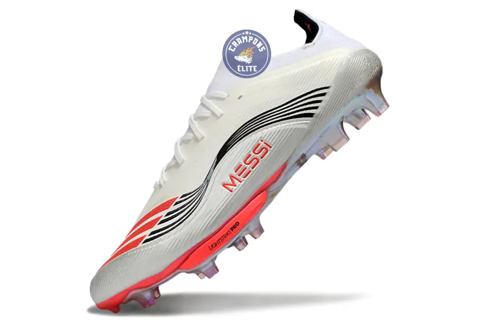 F50 + Lacets FG Prestig10 - Blanc/Lucid Red/Argenté