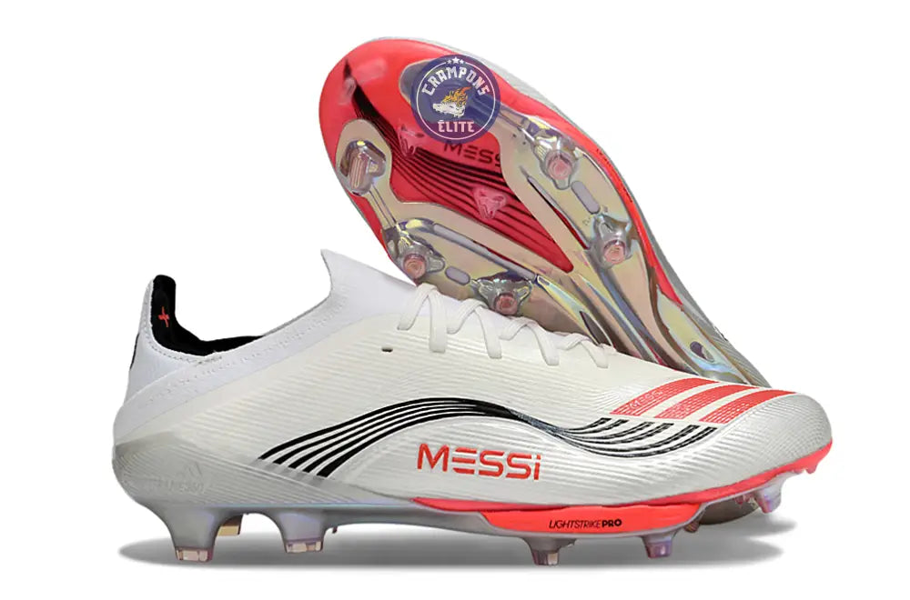 F50 + Lacets FG Prestig10 - Blanc/Lucid Red/Argenté