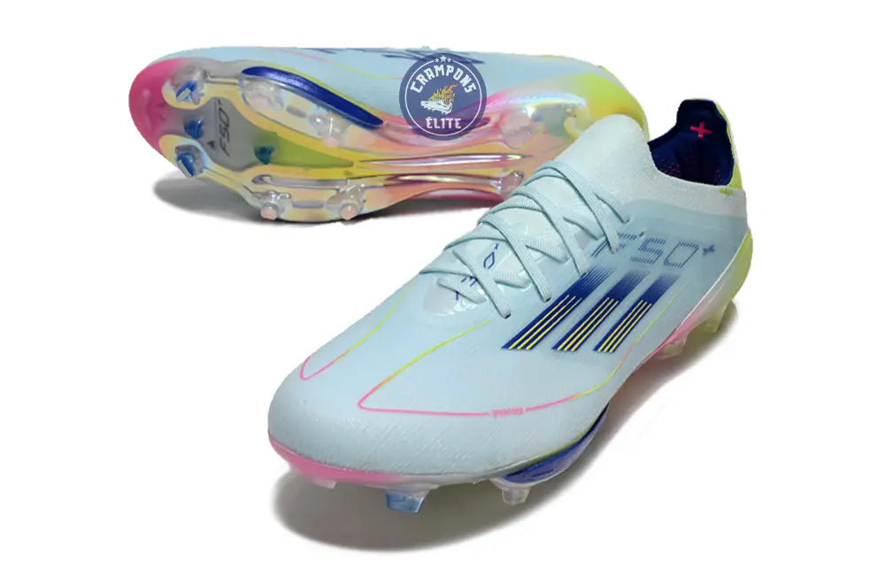 F50 + Lacets FG Stellar Icon - Almost Blue/Bleu/Jaune