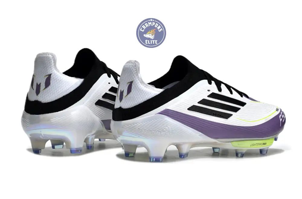 F50 + Lacets FG Triunfo Estelar - Blanc/Noir/Violet