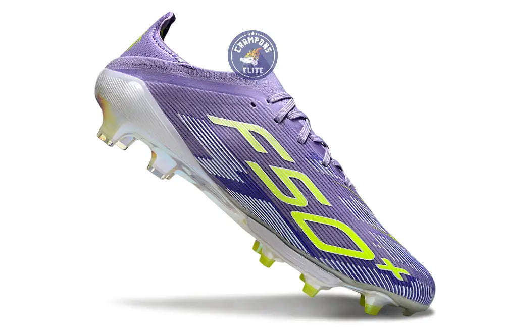 Image of F50 + Lacets FG - Violet/Jaune Fluo/Gris