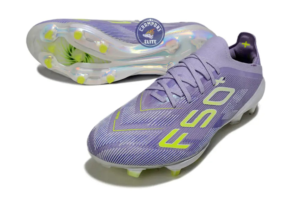 Image of F50 + Lacets FG - Violet/Jaune Fluo/Gris