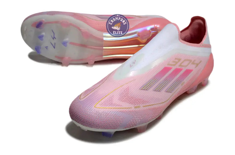Image of F50 Lamine Yamal Laceless FG Rose/Blanc