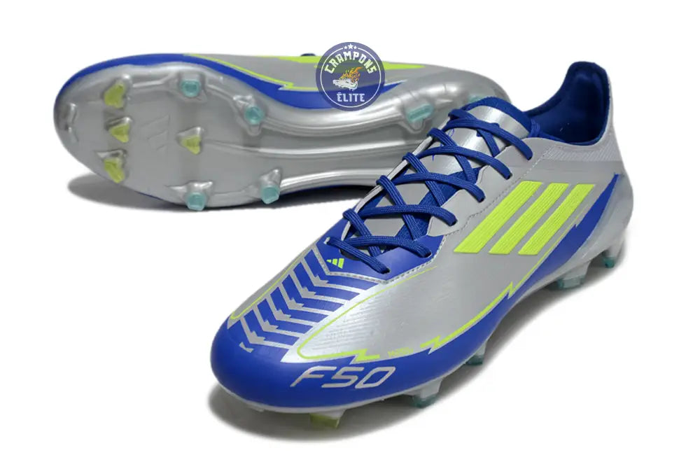 F50 Languette FG - Argenté/Jaune Fluo/Bleu