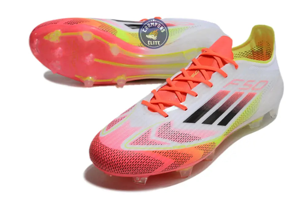 F50 Languette FG Pure Victory - Blanc/Noir/Jaune