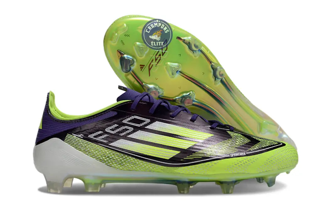 Image of F50 Languette FG - Violet/Jaune Fluo/Blanc