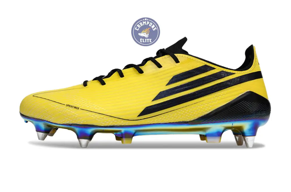 Image of F50 Languette SG Adizero 2010 FG Remake - Jaune/Noir ÉDITION LIMITÉE