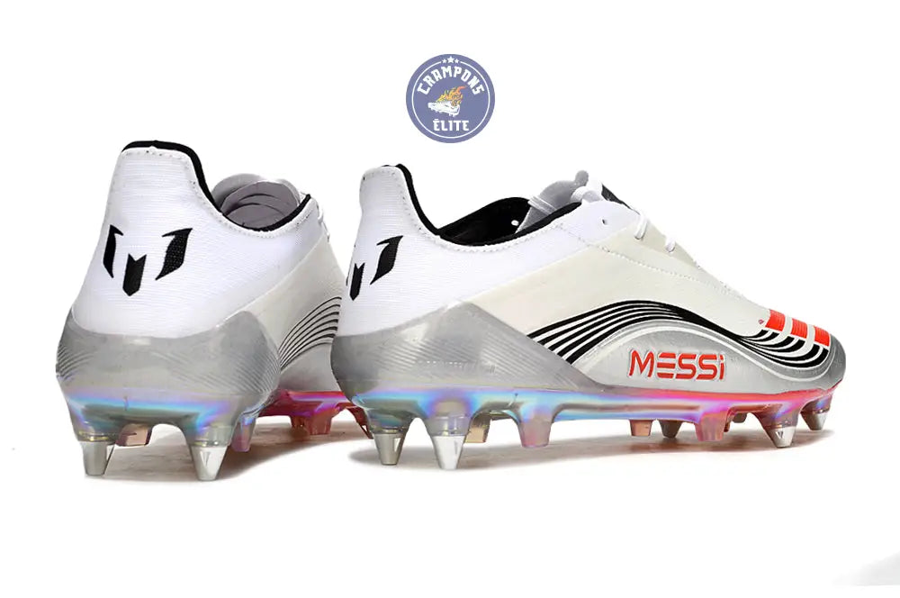 Image of F50 Languette SG Messi Elite FG Prestig10 - Blanc/Lucid Red/Argenté