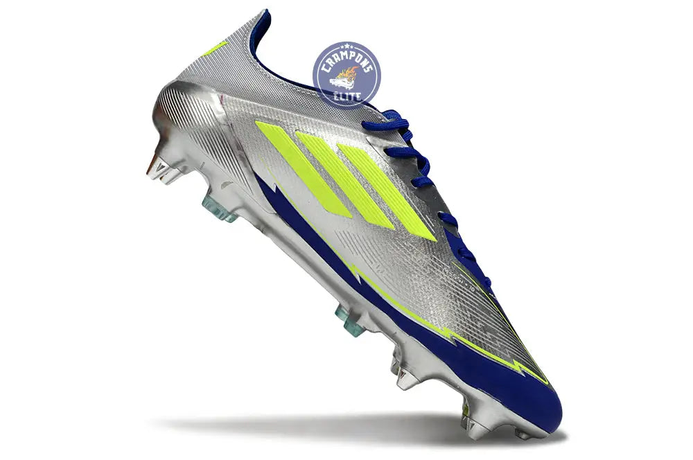 Image of F50 Languette SG Messi Pro FG La Vida Rapida - Argenté/Jaune/Bleu