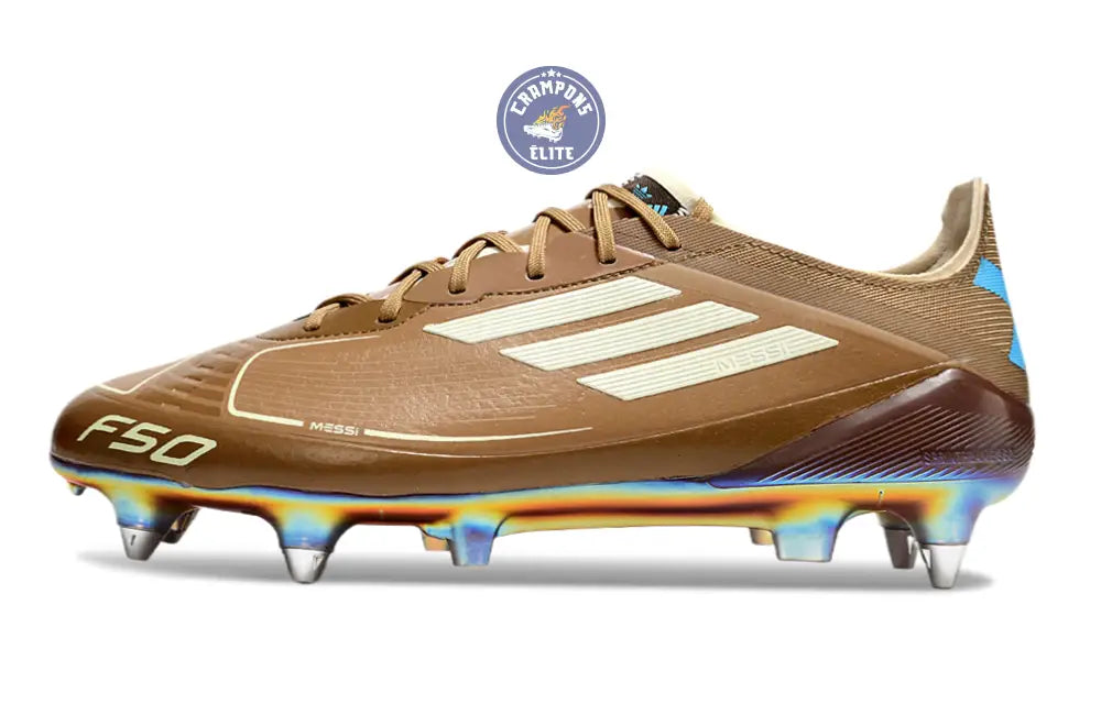 Image of F50 Languette SG Messi X Bad Bunny Elite FG - Cardboard/Blanc/Turquoise ÉDITION LIMITÉE