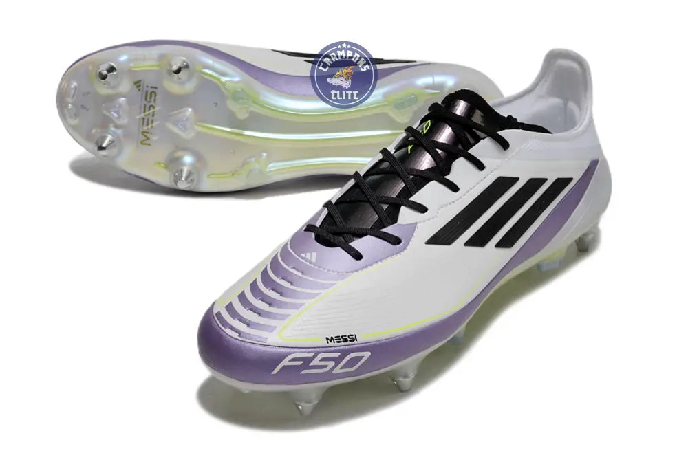 F50 Languette SG Triunfo Estelar - Blanc/Noir/Violet