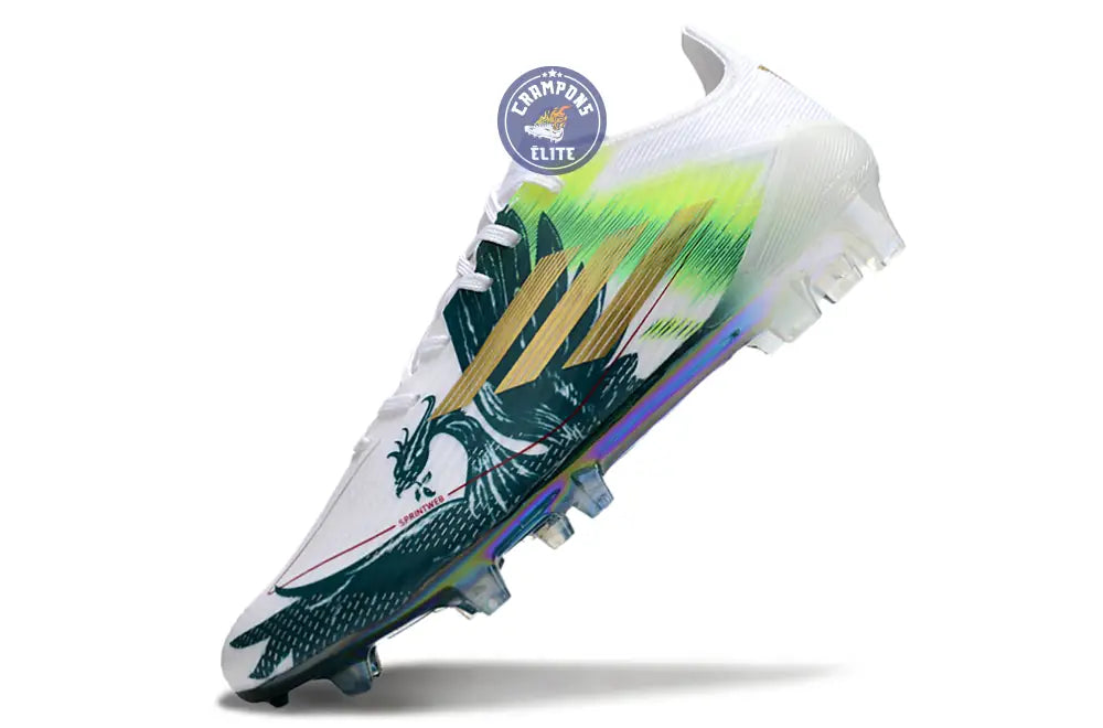Image of F50 Languette Mohamed Salah FG - Blanc/Vert/Doré