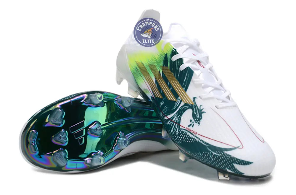 Image of F50 Languette Mohamed Salah FG - Blanc/Vert/Doré