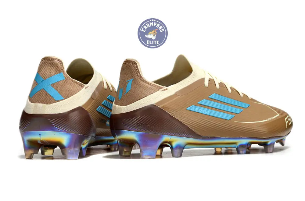 F50 Messi X Bad Bunny Elite Lacets FG - Cardboard/Blanc/Turquoise ÉDITION LIMITÉE