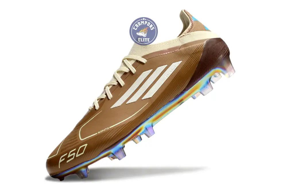 F50 Messi X Bad Bunny Elite Lacets FG - Cardboard/Blanc/Turquoise ÉDITION LIMITÉE