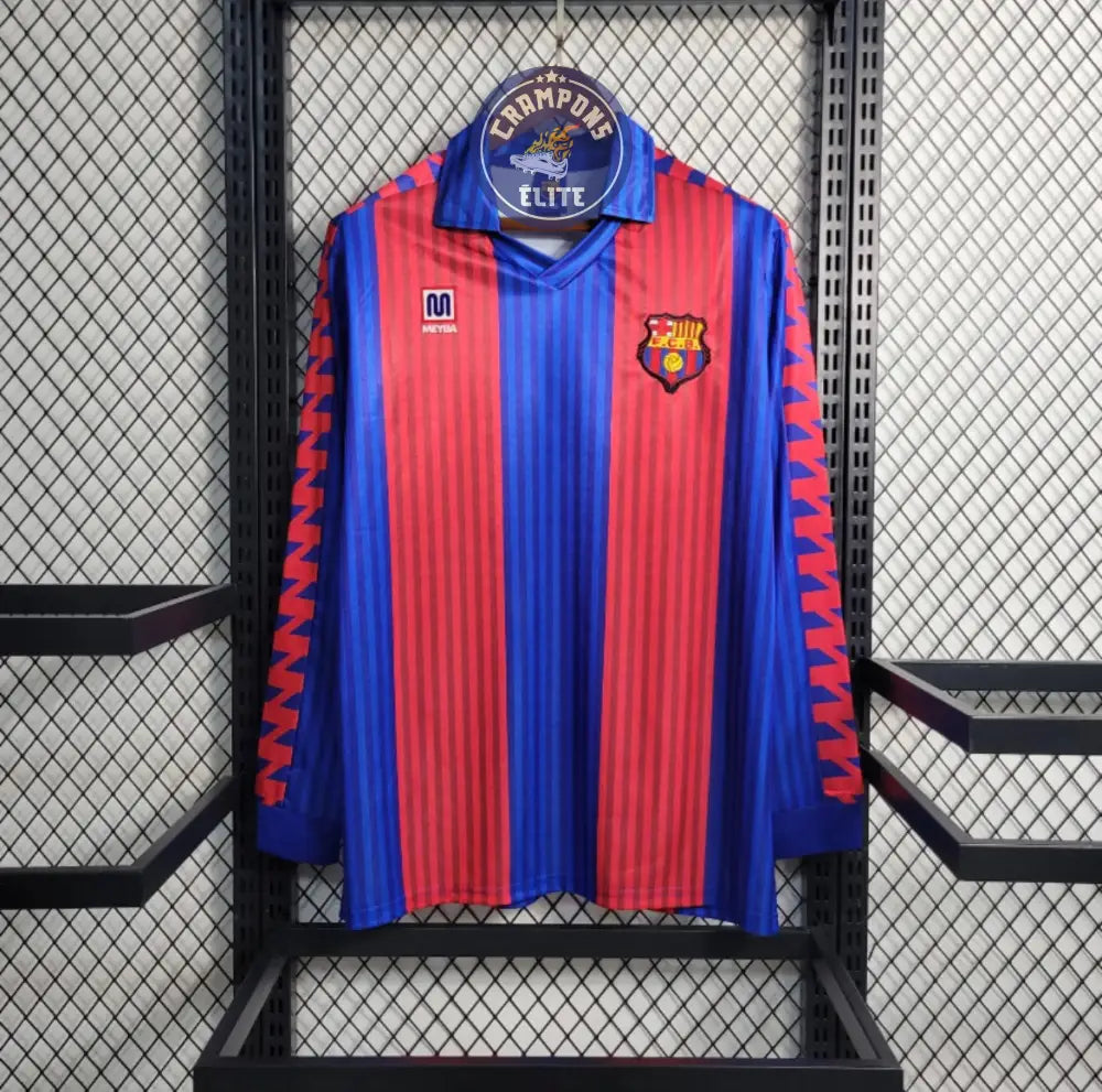 Image of FC Barcelone 1991/92 Domicile à manches longues