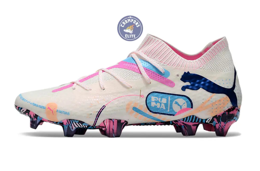 Image of Future 7 Match FG/AG Volume Up - Blanc/Bleu/Poison Pink/Fizzy Melon/Bleu